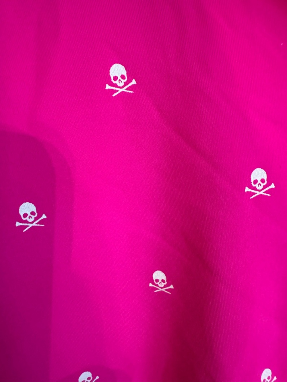 G/FORE Womens Small Pink Skull Golf Polo Long Sleeve Stretch Performance Shirt - Picture 3 of 4